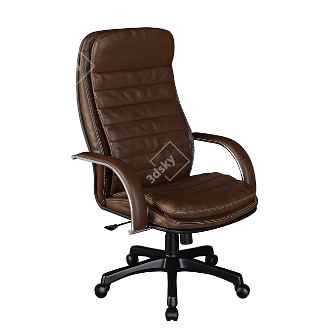 Luxury Leather Office Chair 3D model image 1