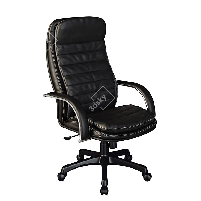 Luxury Leather Office Chair 3D model image 2