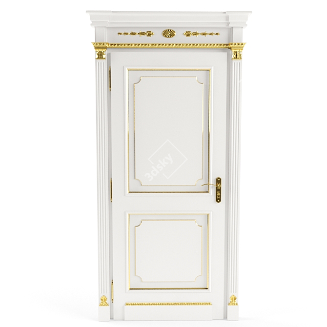 Premium DBF Door - Quality & Style 3D model image 2