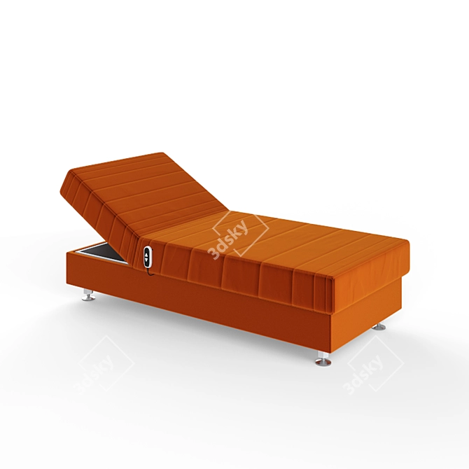 Teen Single Bed with Lift Mechanism 3D model image 1