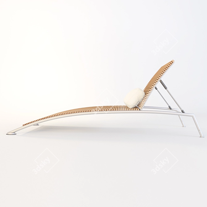 Outdoor Relaxation Sun Bed 3D model image 3