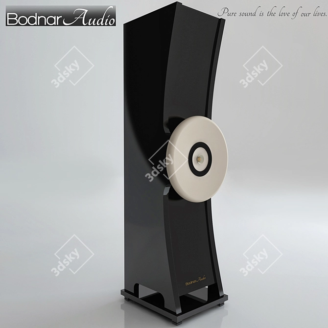 Elegant Sound: Bodnar Audio Sandglass 3D model image 1