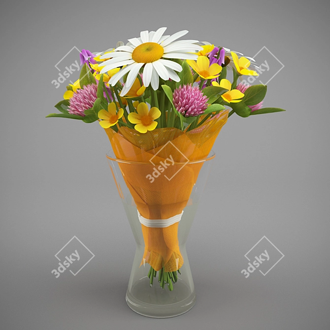 Blooming Beauty Bouquet 3D model image 1