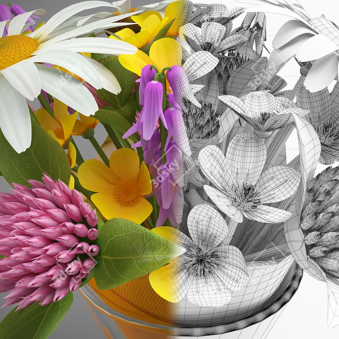 Blooming Beauty Bouquet 3D model image 3