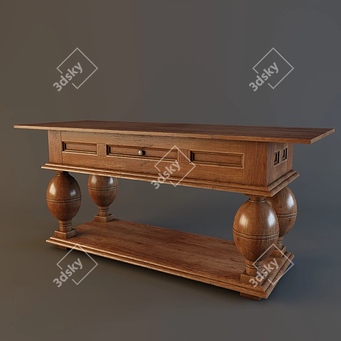 Modern Console Table | M&D Art 3D model image 1