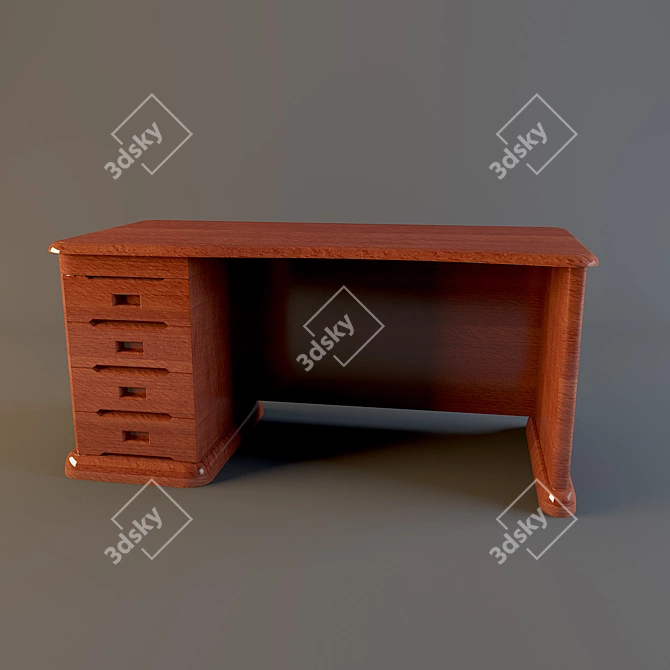 HuiHao Table: Elegant and Functional 3D model image 1