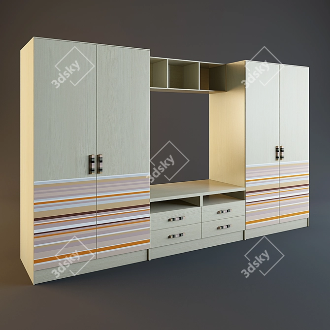 Versatile Storage Solution 3D model image 1