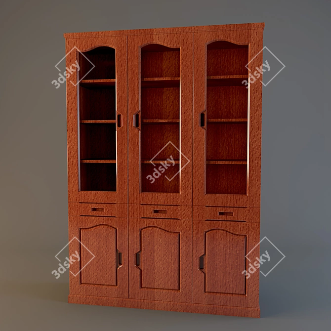 HuiHao Wardrobe: Sleek & Stylish Storage Solution 3D model image 1