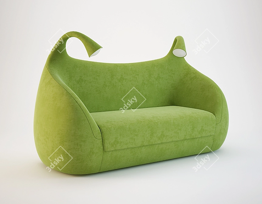 Domodinamica Morfeo Sofa Bed, 90/226x200x80/145 cm 3D model image 1