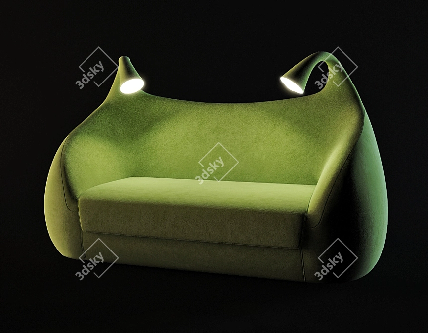 Domodinamica Morfeo Sofa Bed, 90/226x200x80/145 cm 3D model image 2