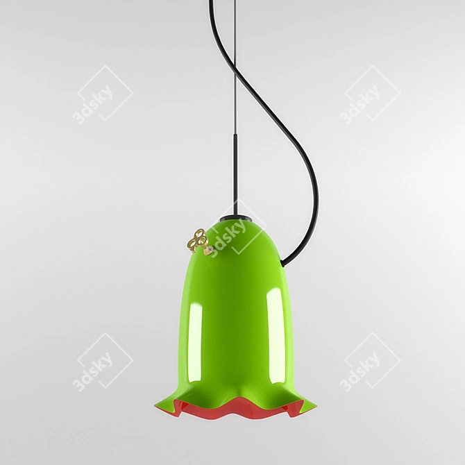 Blossom 35 Pendant Light: Elegant Design, Multiple Colors 3D model image 1