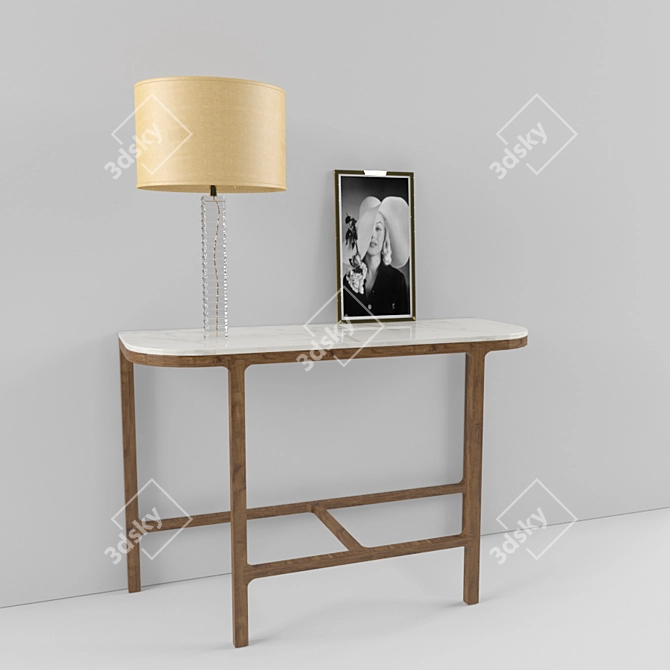 Elegant Victoria Console by LEMA 3D model image 1