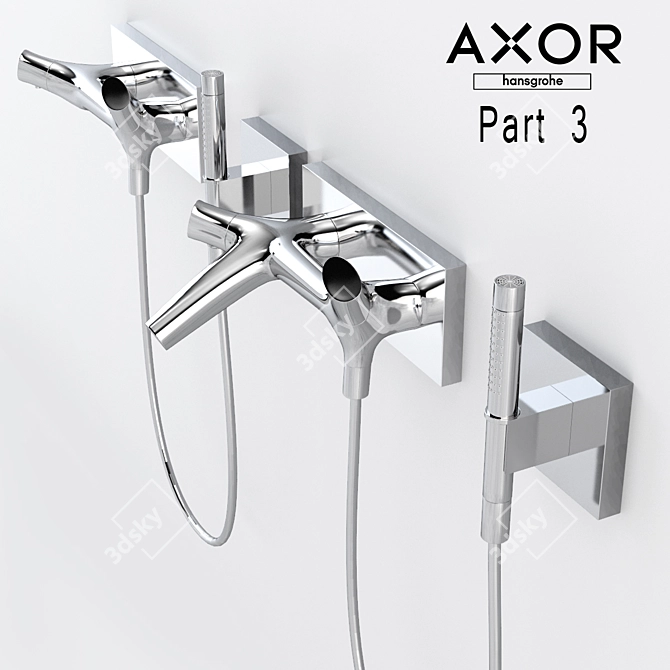 Eco-Friendly Luxury Faucet: Axor Starck Organic 3D model image 1