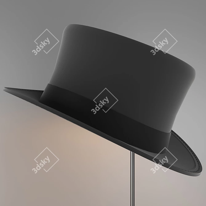 Elegant Hat Pendant Lamp 3D model image 2