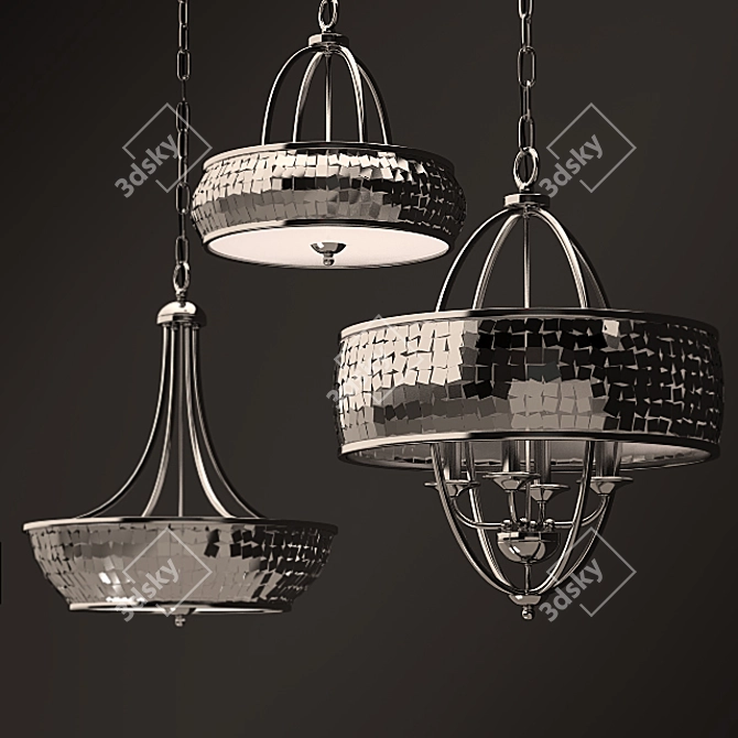 Feiss Zara Collection: Elegant Chandeliers 3D model image 2