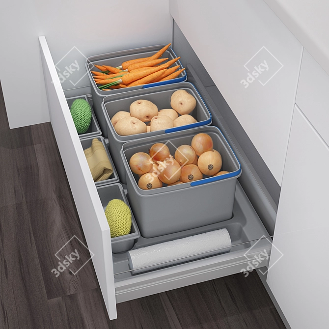 Practico 900 H50 Kitchen Storage 3D model image 2