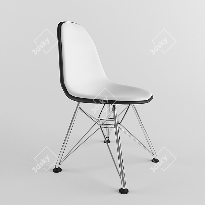 Sleek Modern Chair 3D model image 1