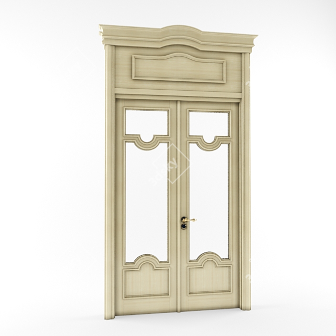 Classic Door Elegance 3D model image 1