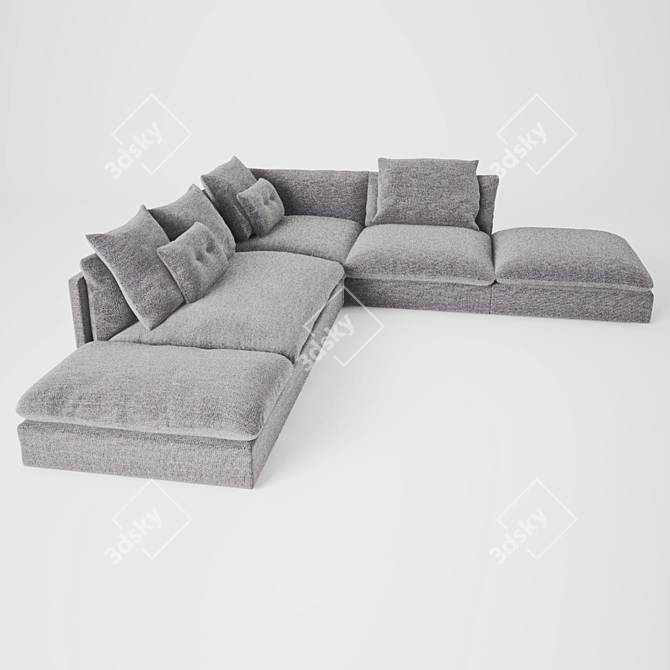 Modular Macchiato Sofa - Customizable Comfort 3D model image 1