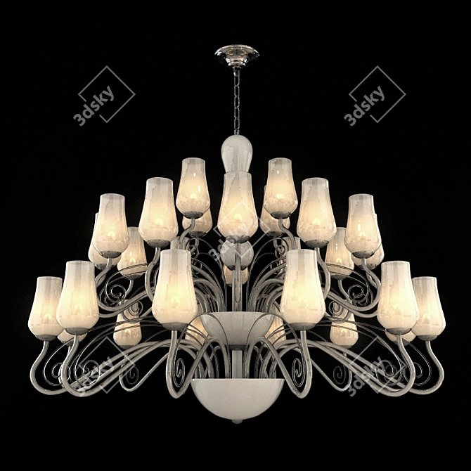 Elegant Eleonora Chandelier by ILLUMINATI 3D model image 1