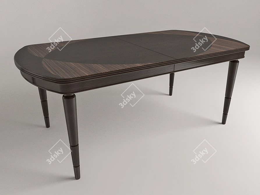 Italian Elegance: Galimberti Nino Rigoletto Dining Table 3D model image 1