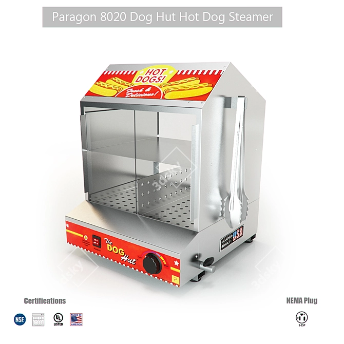 Dog Hut 8020 Hot Dog Steamer - Perfectly Steamed Hot Dogs every time! 3D model image 1