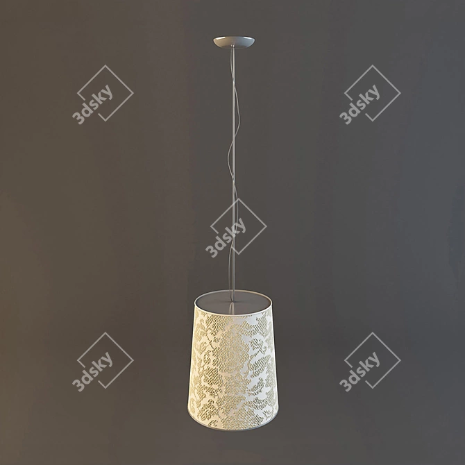 Elegant Glow Chandelier 3D model image 1