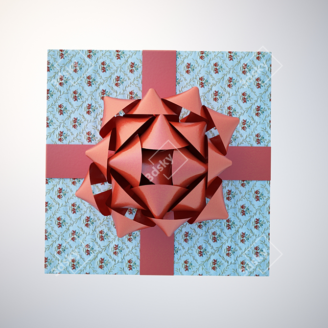 Joyful Celebration Gift Box 3D model image 2