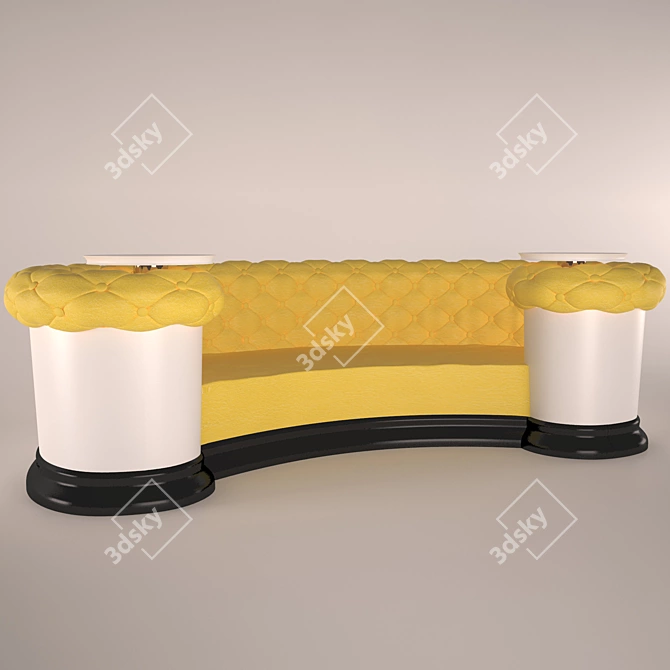 Title: Cozy Confort Sofa 3D model image 1