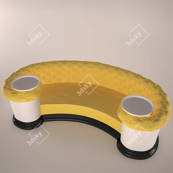 Title: Cozy Confort Sofa 3D model image 3