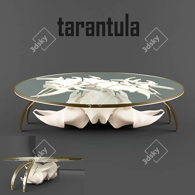 Sleek Tarantula Coffee Table 3D model image 1