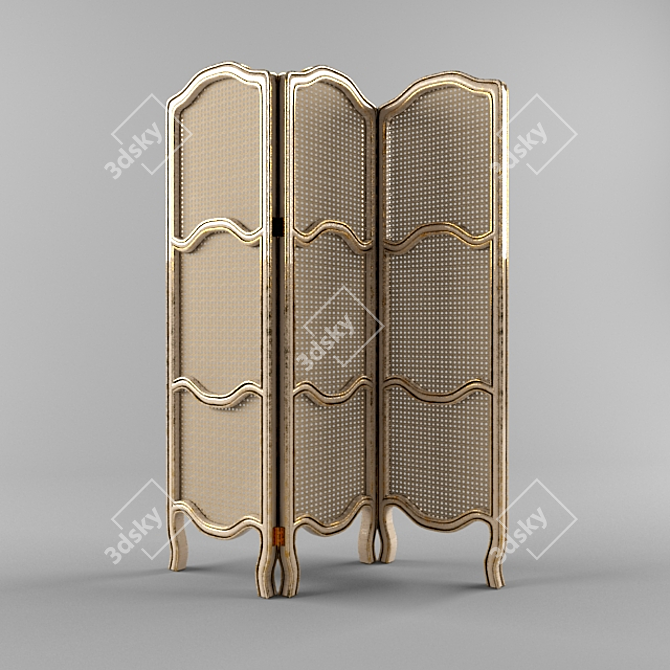 Title: Provence Animated Folding Screen 3D model image 1