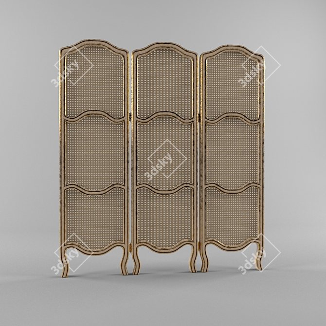 Title: Provence Animated Folding Screen 3D model image 2