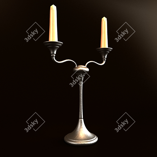 Mystic Glow: Abra Candle Holder 3D model image 1