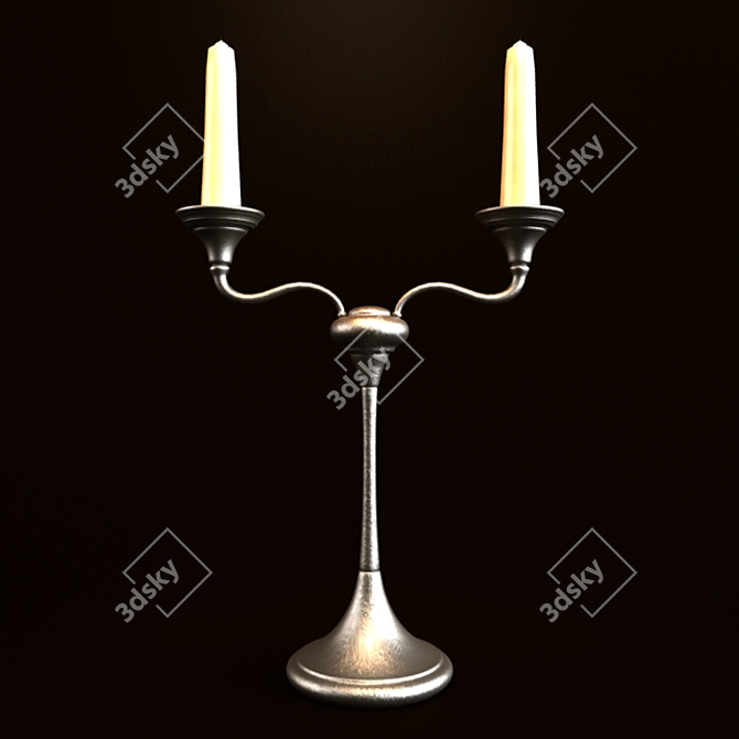 Mystic Glow: Abra Candle Holder 3D model image 3