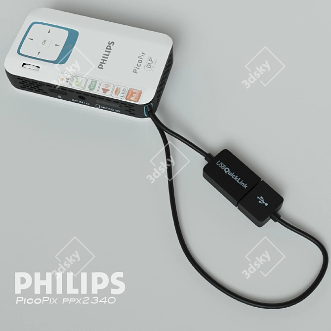 PHILIPS PicoPix PPX2340: Pocket Projecting Perfection! 3D model image 1