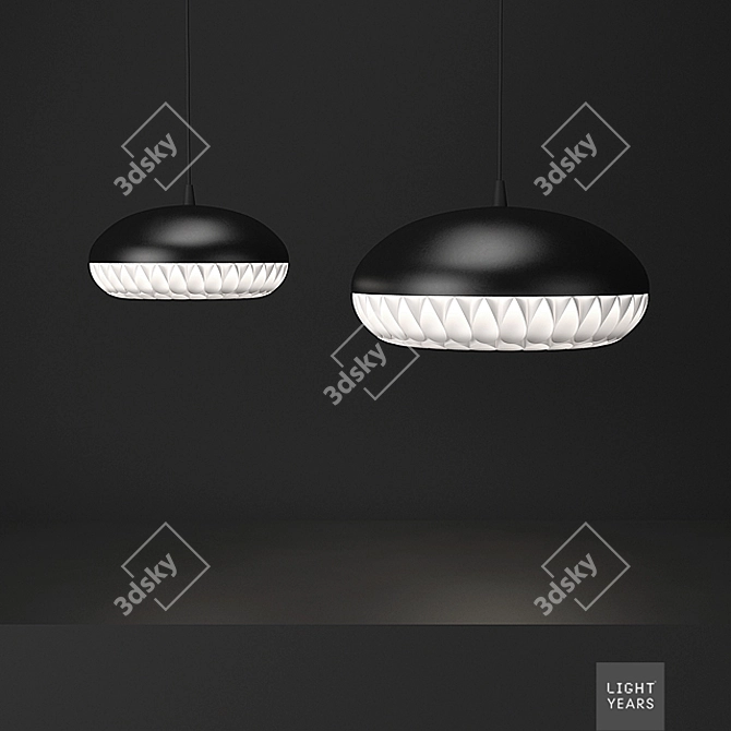 Aeon Rocket Pendant Light 3D model image 2