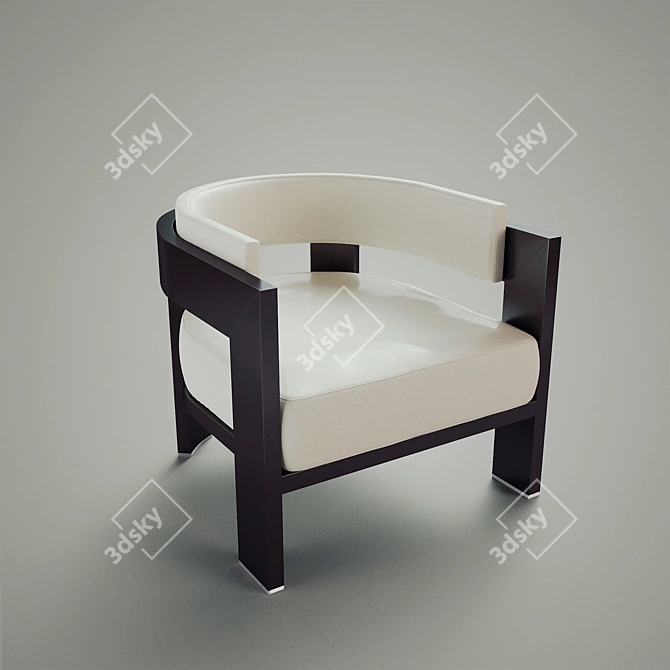 Artistic Minotti Armchair 3D model image 1