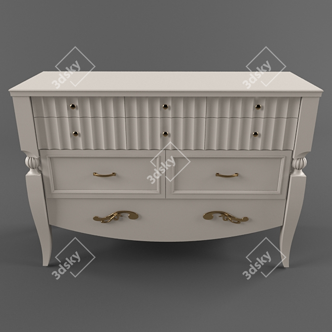 Luxury Console Table 3D model image 1