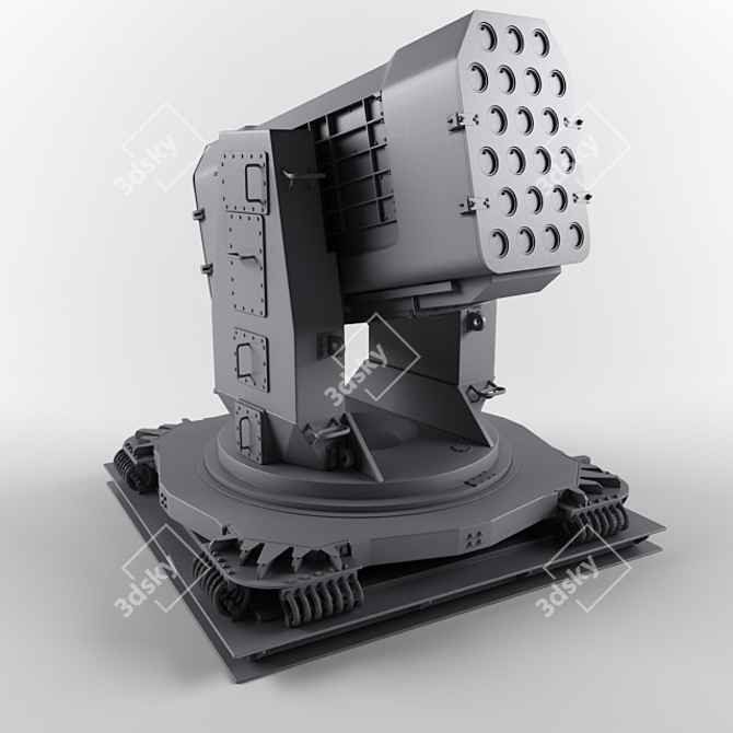 Advanced Ship Defense Missile 3D model image 1