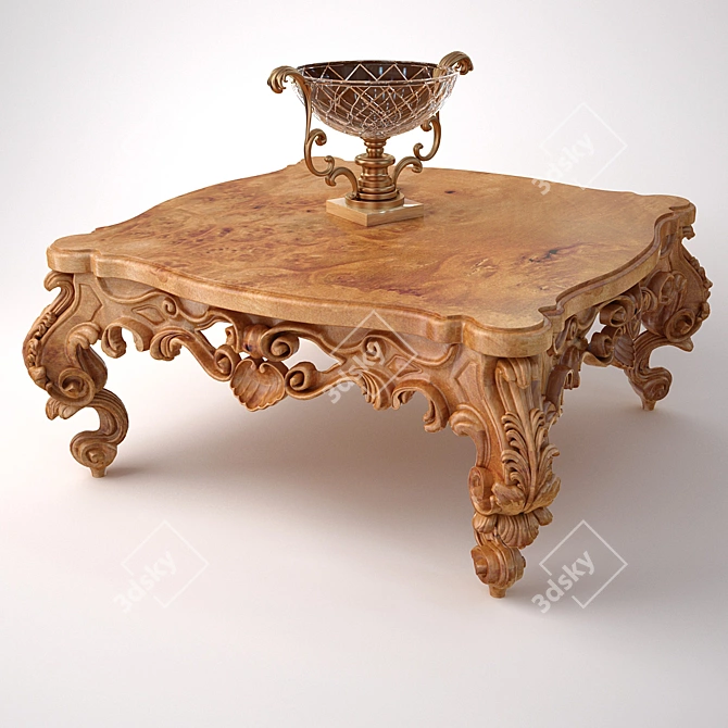 Matisse Table: LaContessina Elegance 3D model image 1