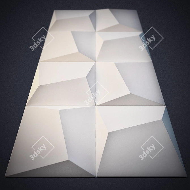 Elevate Your Walls with 3D Gypsum 3D model image 1