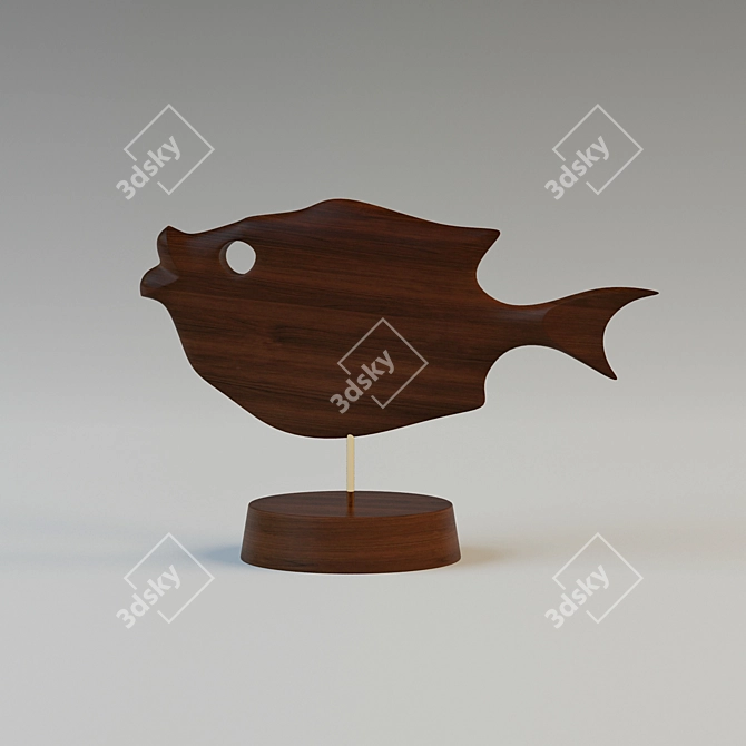 MIZO Fish Sculpture 3D model image 1