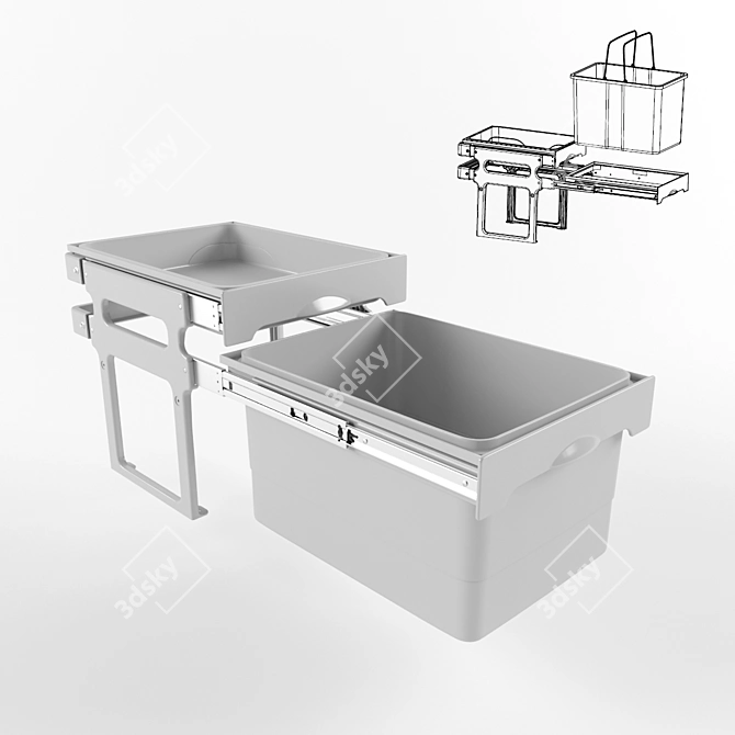 Kitchen Storage System - Tank 40SF 3D model image 1