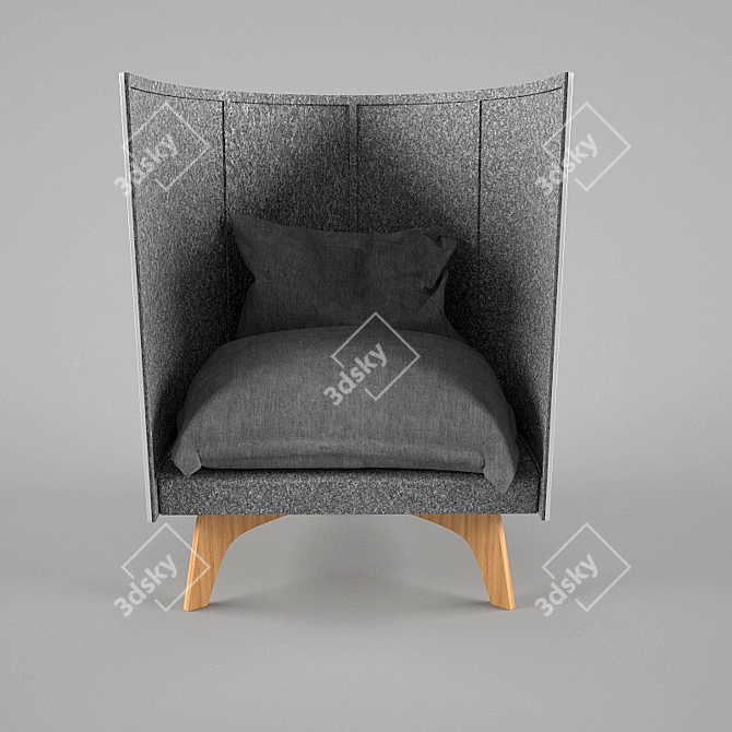 Elevate Armchair: Ultimate Comfort 3D model image 1