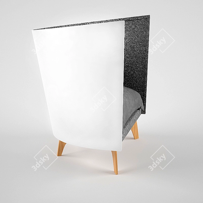 Elevate Armchair: Ultimate Comfort 3D model image 3