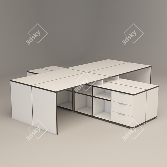 Hoff Desk 0488: Versatile, Stylish, Practical 3D model image 3