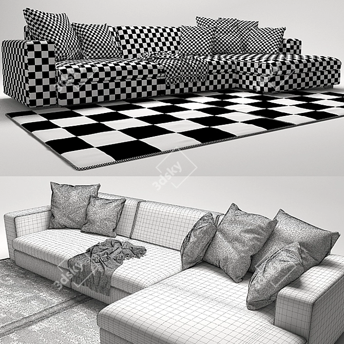 Turner Sofas: Timeless Elegance for Every Home 3D model image 3