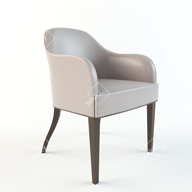 Elegant Lafayette Dining Chair 3D model image 2