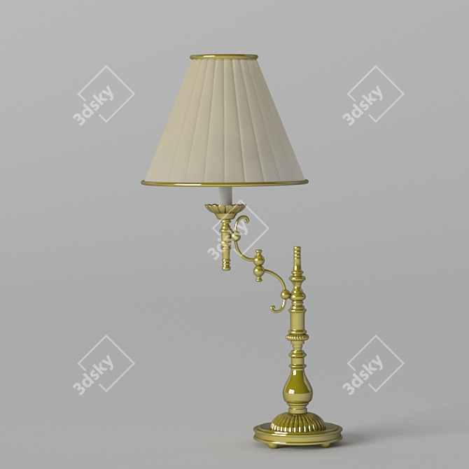 Elegant Illumination: Classic Table Lamp 3D model image 1